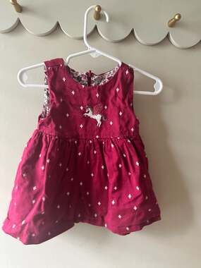 Kite organic cotton  unicorn dress 3-6 month
